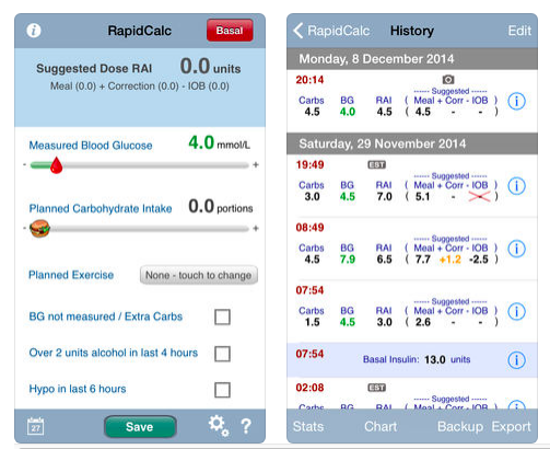 rapidcalc app screenshots