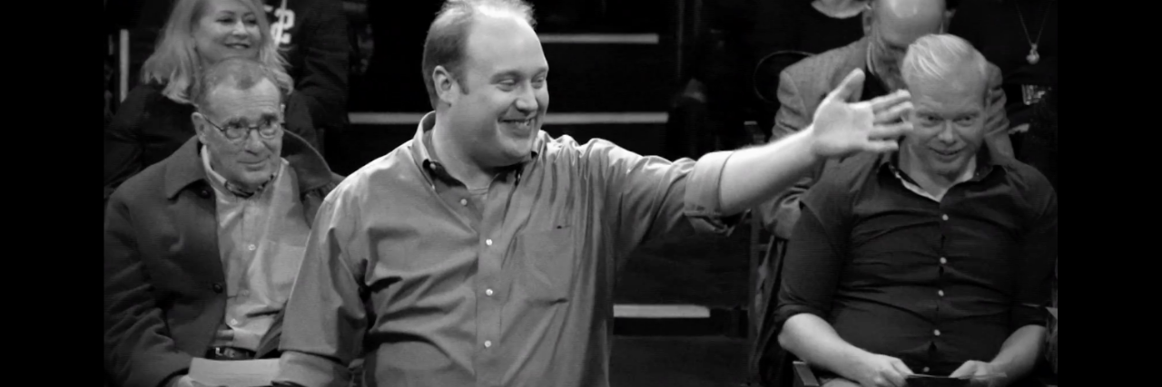 HBO's 'Every Brilliant Thing' Is Helping People With Depression Jonny Donahoe in Every Brilliant Thing on stage