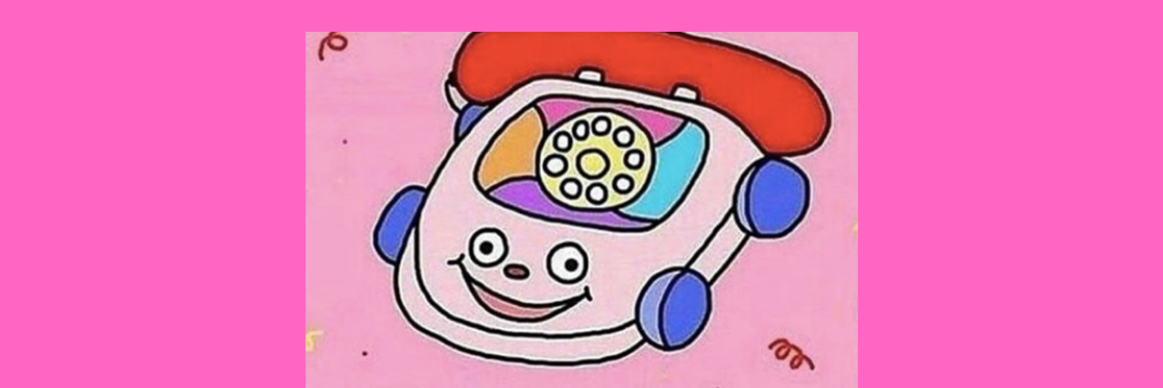 15 Memes You’ll Love If Mental Illness Is Your Valentine This Year meme image: happy telephone. meme text: roses are red, romance is dead, everyday I suffer from existential dread