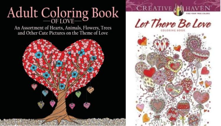Valentine's Day coloring books
