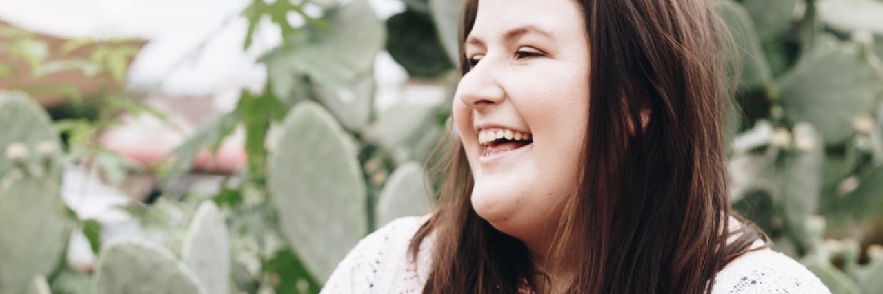 It's OK to Be Called Fat in Eating Disorder Treatment photo of fat woman looking happy and smiling body postive