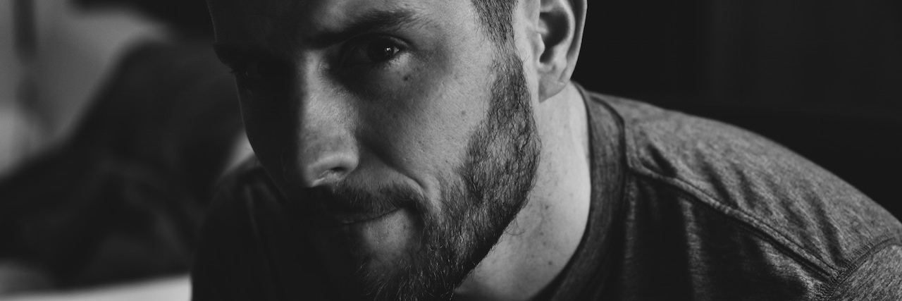 What Helped Me as a Father With Depression black and white portrait of a man