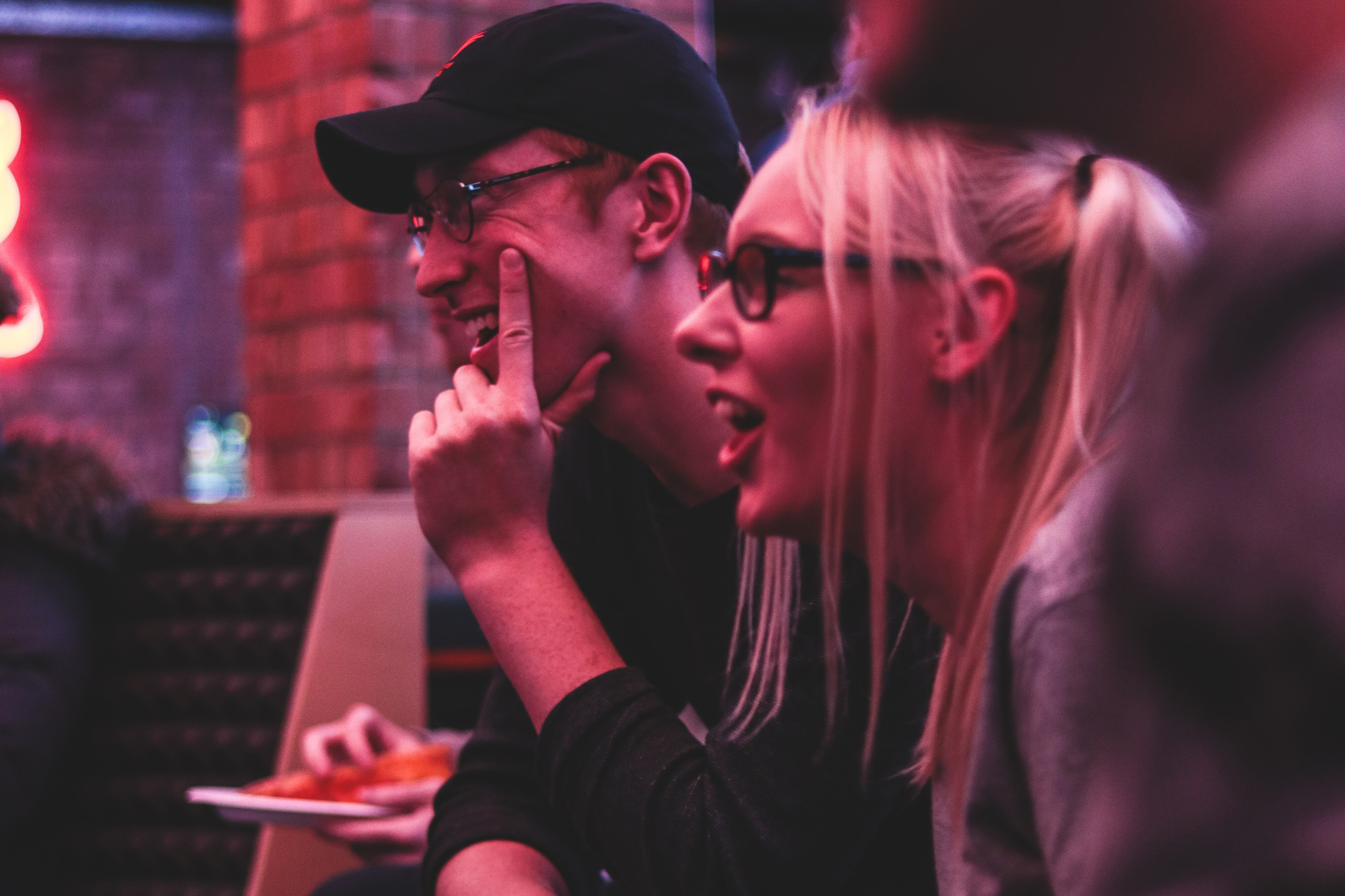 photo of group of people at comedy club