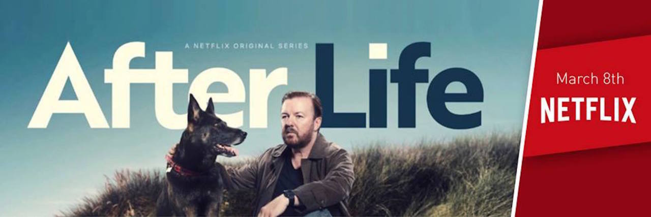 Ricky Gervais Netflix Comedy 'After Life' Addresses Suicidal Thoughts "After Life" Netflix poster