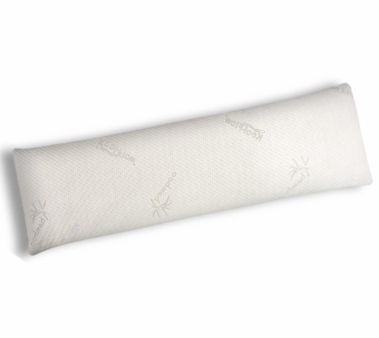 long white pillow bamboo