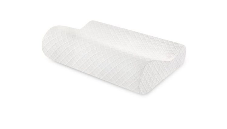 contour pillow white quilted