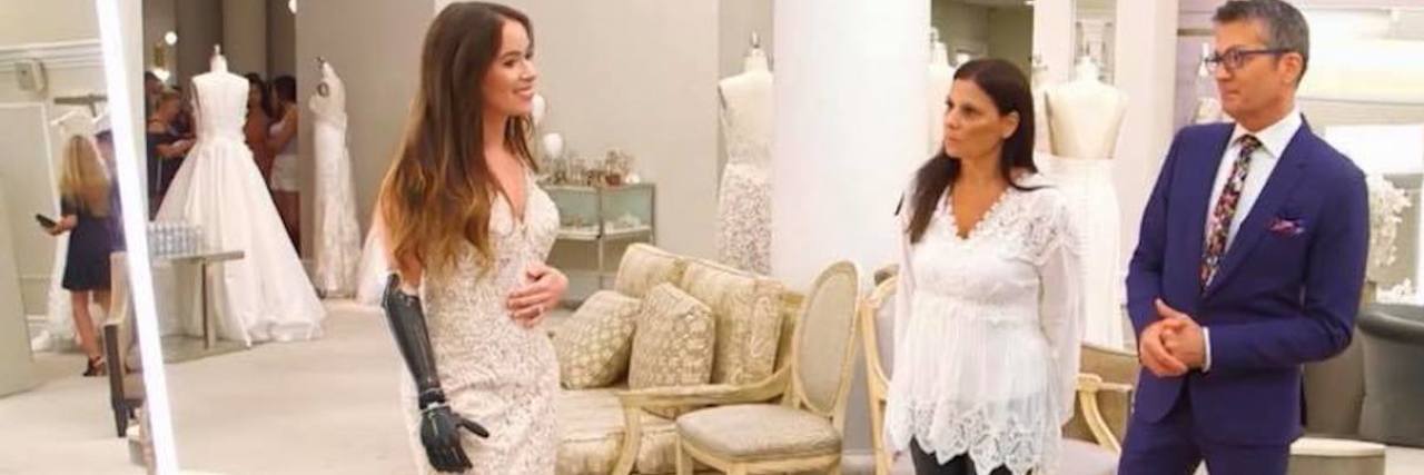 'Bionic Model' Rebekah Marine on Episode of 'Say Yes to the Dress' 'Bionic model' Rebekah Marine on TLC's 'Say Yes to the Dress'