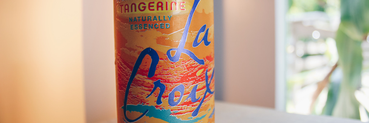 Can of tangerine LaCroix