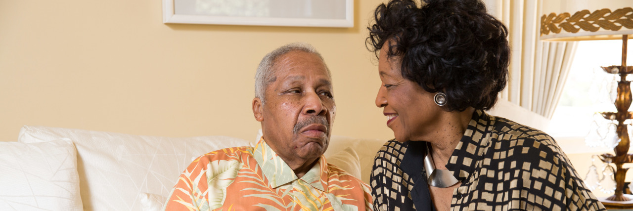 Gloria Brown is the primary caregiver for her husband, Arthur, who was diagnosed with Alzheimer's disease four years ago. (Emma Marie Chiang for Kaiser Health News)