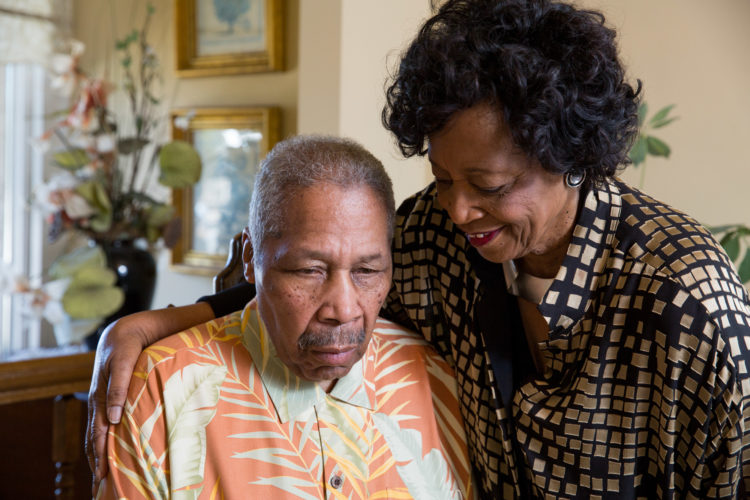 Gloria and Arthur Brown, who have been married 51 years and live in San Mateo, Calif., have good medical coverage but, like most seniors, live on a fixed income. (Emma Marie Chiang for Kaiser Health News)