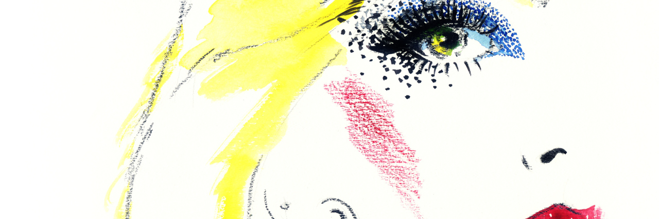 What It’s Like for a Fat Girl to Recover From Anorexia beautiful woman. fashion illustration. watercolor painting