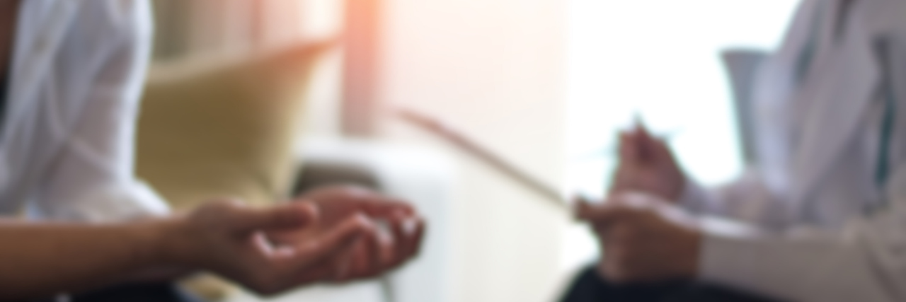 To My Doctor Who Focused on My Weight When I Had an Eating Disorder Healthcare concept of professional psychologist doctor consult in psychotherapy session or counsel diagnosis health.