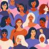 illustration of diverse woman