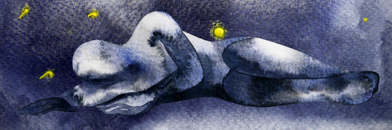 How Do We Know People Die by Suicide Versus an Opioid Overdose? sad sadness emotion feeling people watercolor painting design illustration