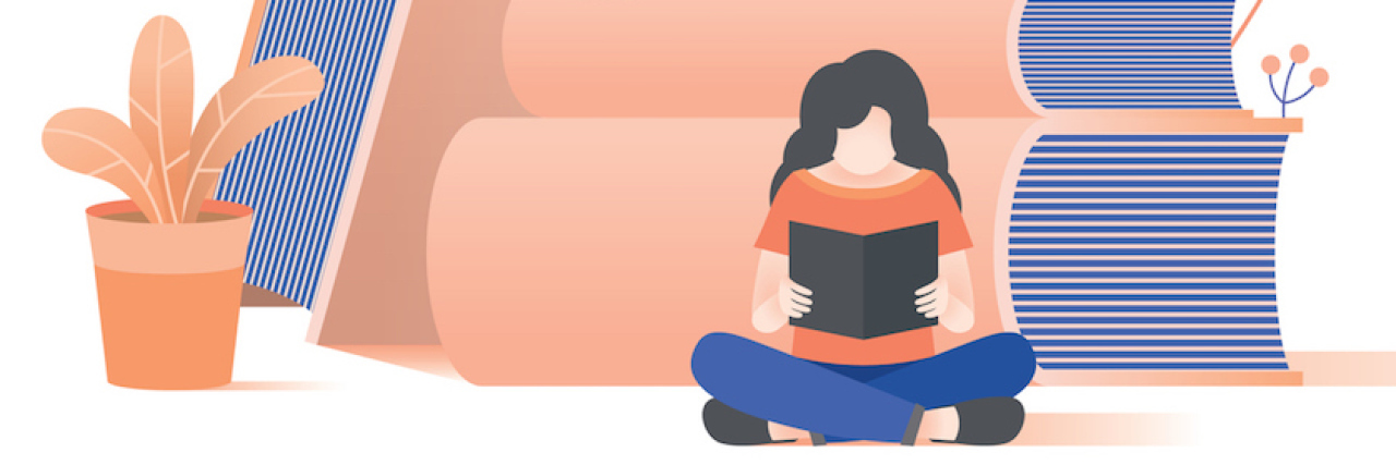 What I Did When OCD Took Reading Away From Me the man and woman reading on book pile