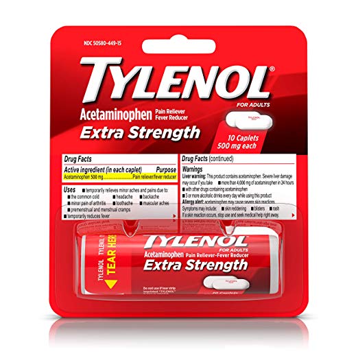 Tylenol Extra Strength Travel Size