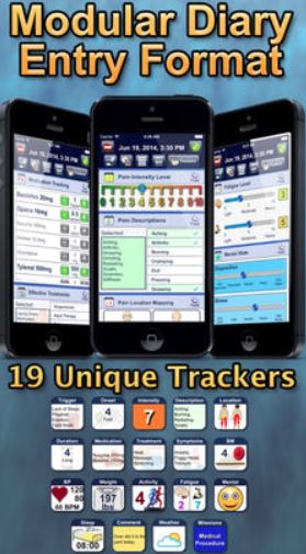 chronic pain tracker app screenshots