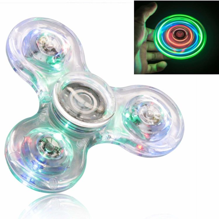 Glow in the dark fidget spinner