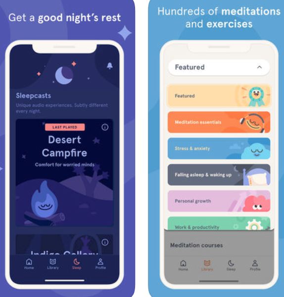 headspace app screenshots