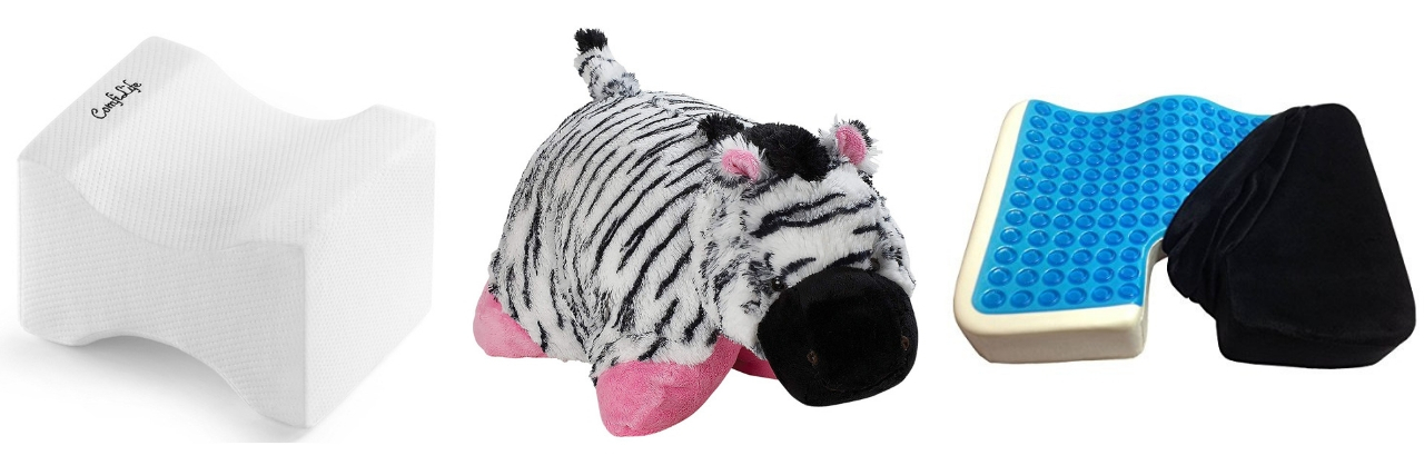14 Pillows That Help People With Ehlers-Danlos Syndrome Sleep Better three pillows curved pillow pillow pet blue gel pillow
