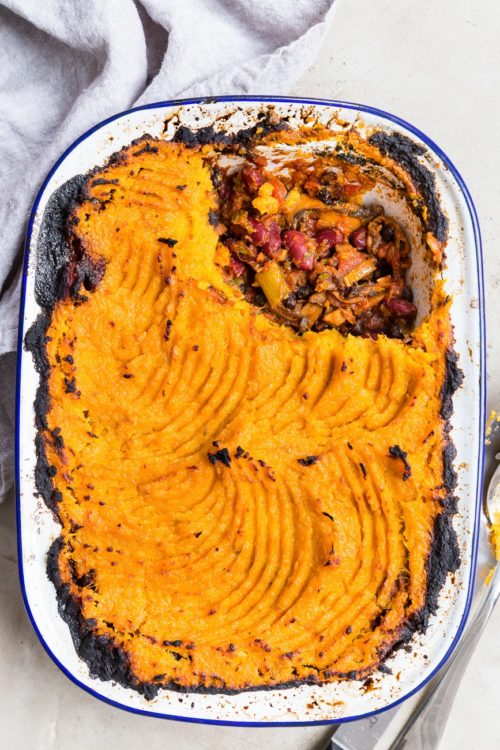 sweet potato shepherds pie casserole