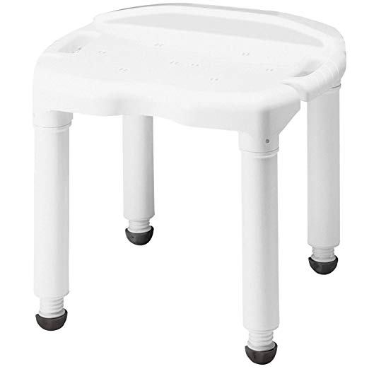 shower stool white