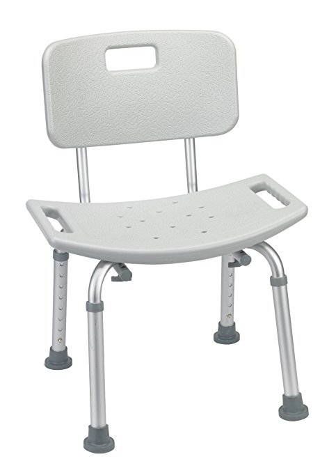 drive medical shower chair bench white