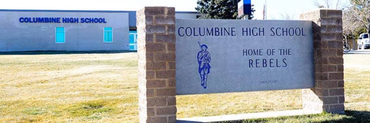 Exterior of Columbine High School