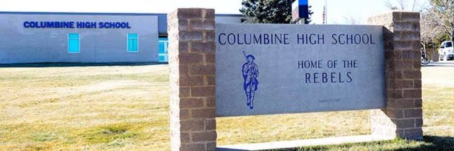 Exterior of Columbine High School