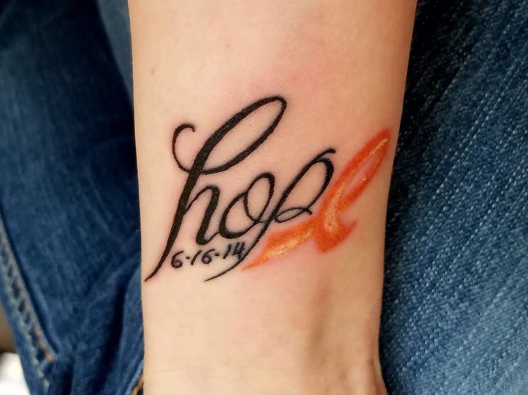Corrine R.'s hope tattoo