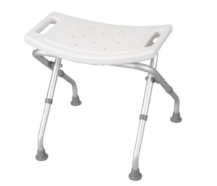 drive medical folding bath shower bench white