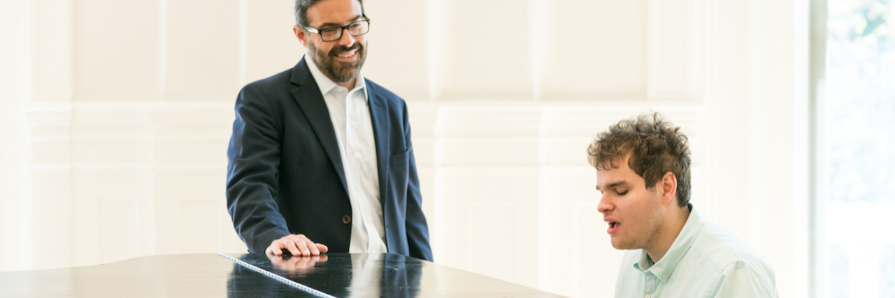 New A&E Show Spotlights Employment for People With Disabilities Man playing grand piano