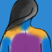 The Mighty's Guide to Fibromyalgia Resources header image with white text on blue background and upper body of a back-facing woman with colors showing widespread pain points