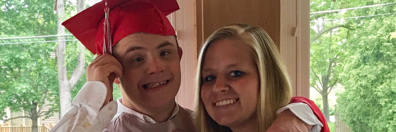 Changing How We Think About Down Syndrome and Intelligence Erin and her brother Matt at his graduation.