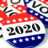 Election voting pins for 2020.