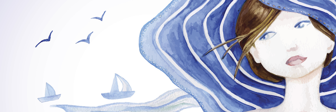 Why People With Anxiety Lie About How They Are An illustration of a woman