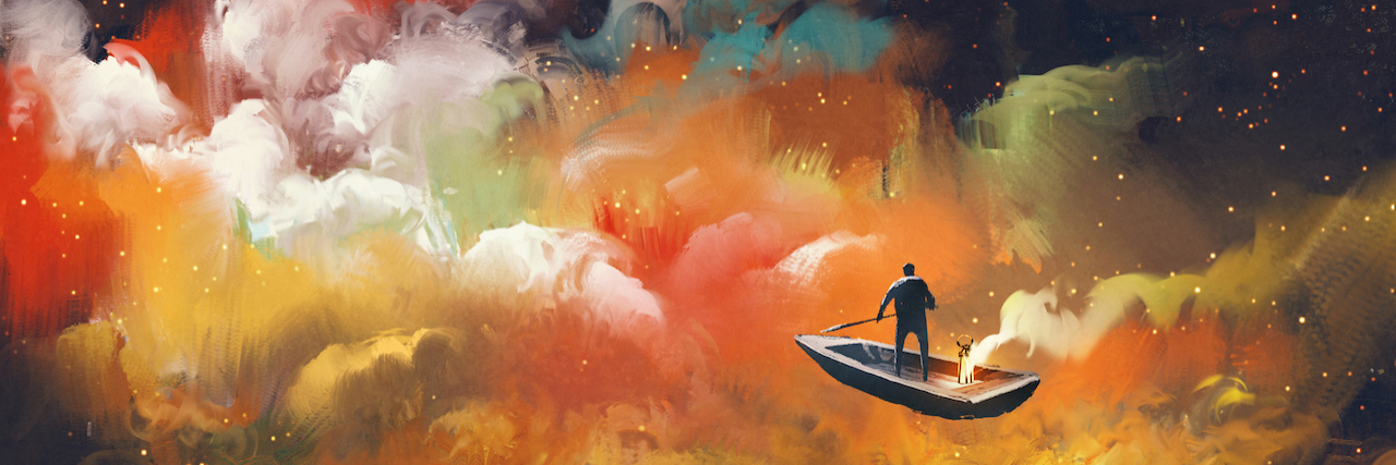 Helping Your Loved One With Schizophrenia: an Alternative Approach An illustration of a man in a boat