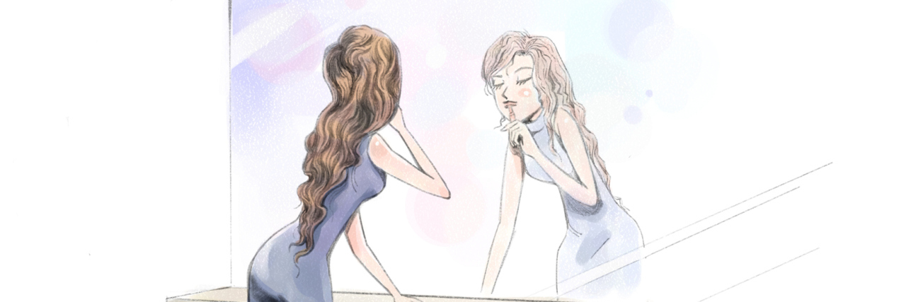 The Fear of Turning Into Your Parents as an Abused Kid woman looking in mirror