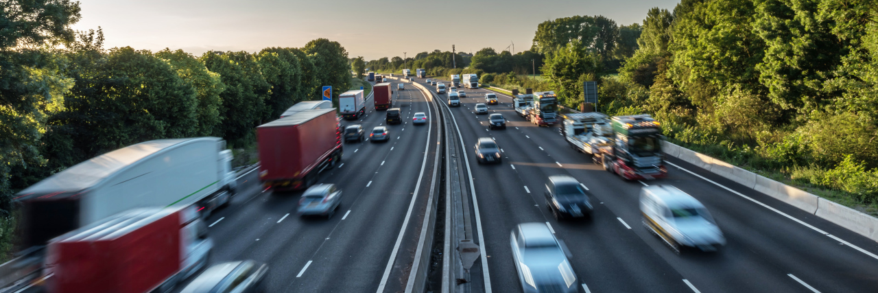 Traffic on highway.