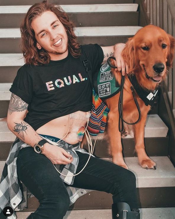 Julian Van Horne With Service Dog Equal Shirt