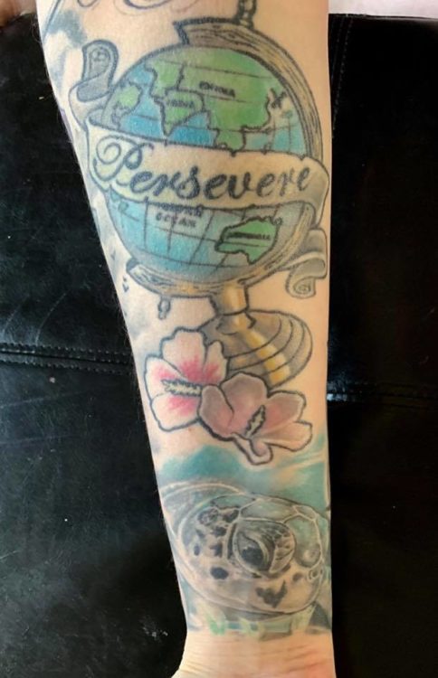 Kristy c.'s persevere tattoo 