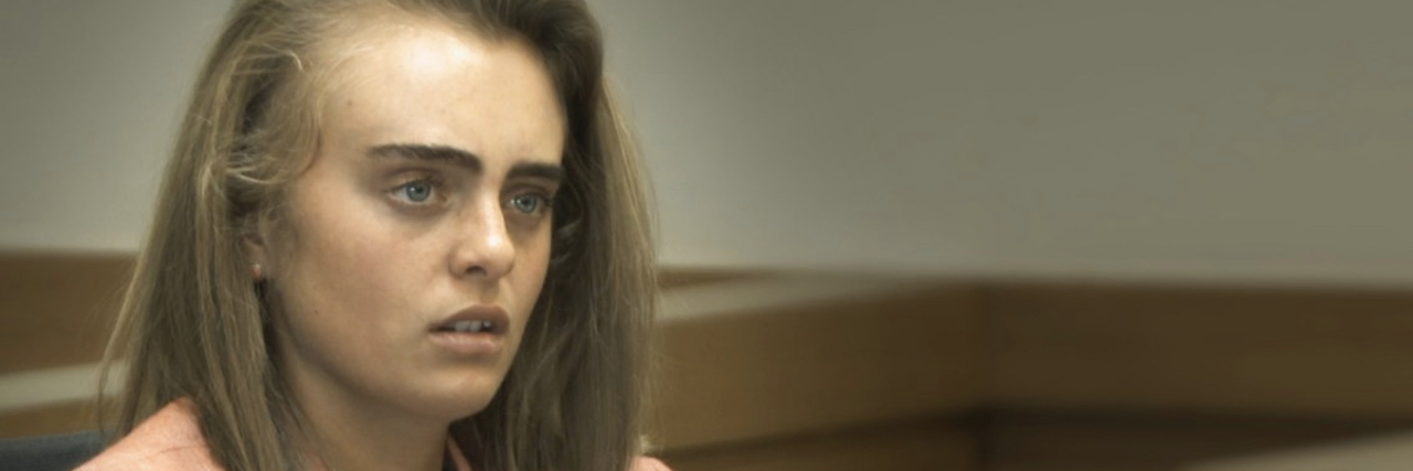 HBO's 'I Love You, Now Die' Explores the Case Against Michelle Carter Image of Michelle Carter in court. She is a white woman with dirty blonde hair wearing a white shirt and light pink blazer.