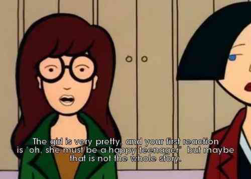 Scene from the animated TV show "Daria"