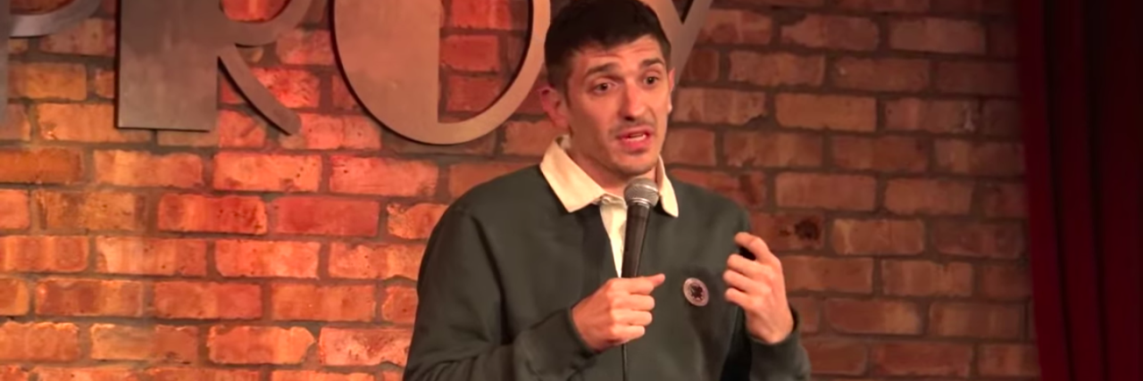 Andrew Schulz Mocks Woman for Having Seizure During His Show comedian andrew schulz performing improv