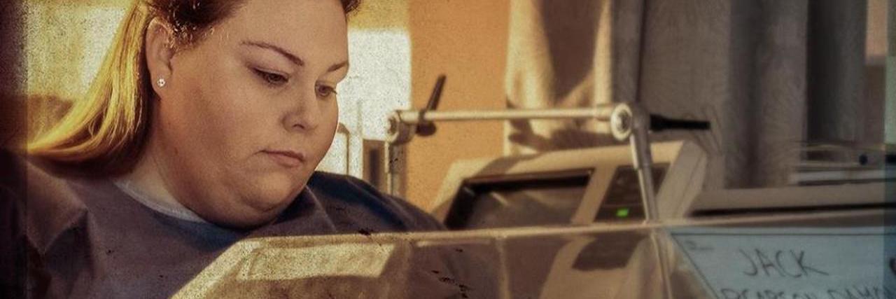 'This is Us' Triggered My PTSD as a NICU Parent Kate looking at baby Jack in incubator