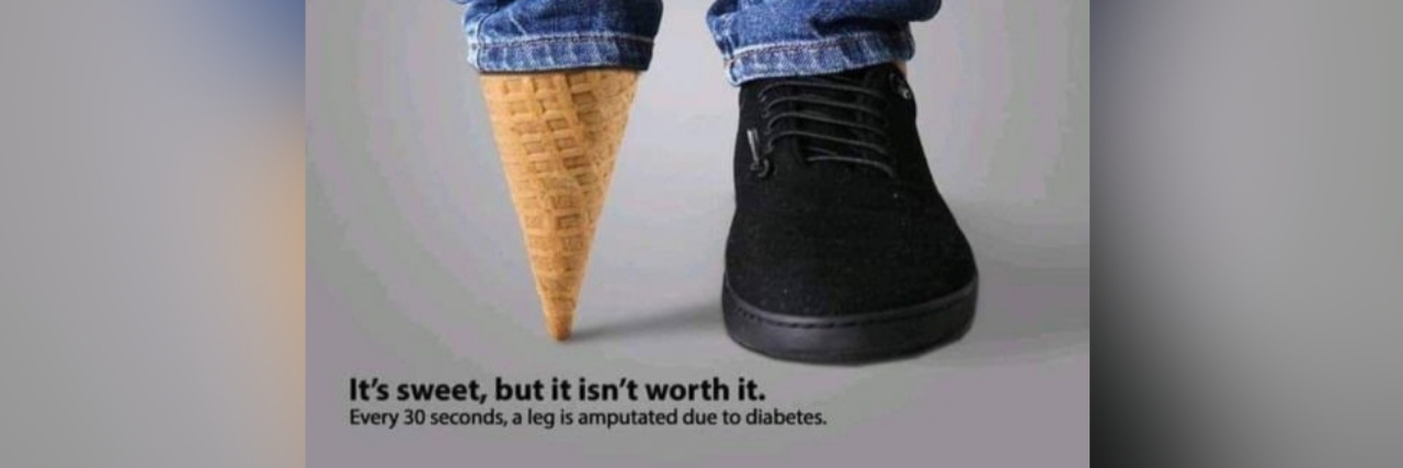 My Response to Diabetes Amputation Ice Cream Cone Ad diabetes amputation ad