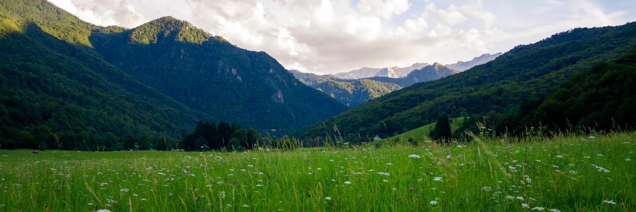 Hurting People Because of Borderline Personality Disorder photo of green grassy field with mountains in background