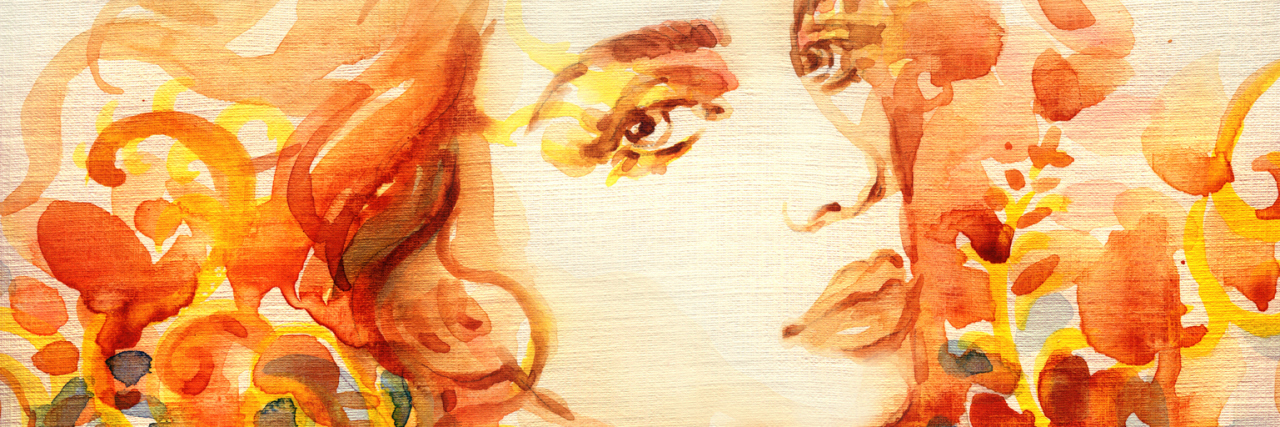 Why It's Important to Look Beyond the Numbers With Colorectal Cancer beautiful woman. fashion illustration. watercolor painting