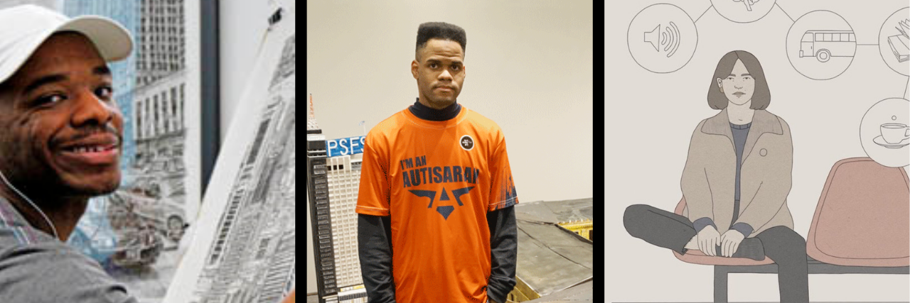 13 Amazing Artists With Autism You Need to Check Out A collage of three artists with autism and their work in different scenarios.