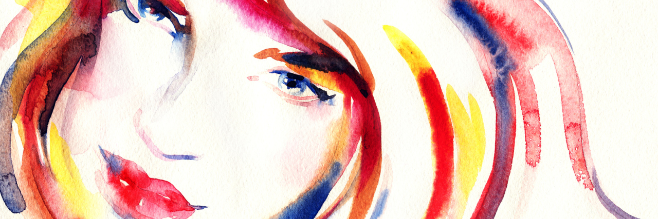 What It Feels Like to Be 'On' With Parkinson's Disease beautiful woman. fashion illustration. watercolor painting